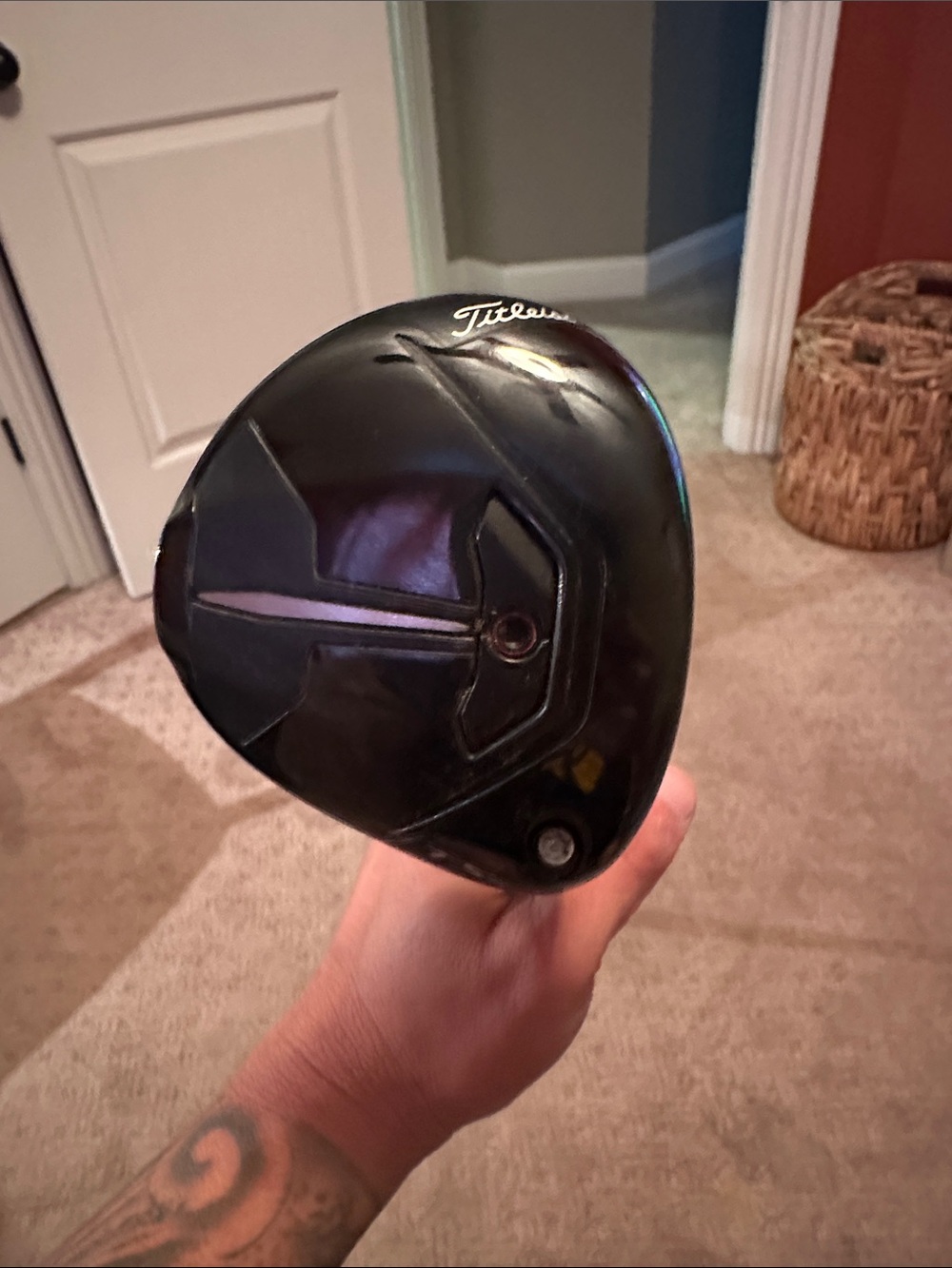 Titleist Black TSR2 3 wood Head with Adjustable Weight Ports 3 wood
